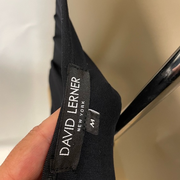 NWT David Lerner v neck ruched bodysuit - Picture 4 of 5